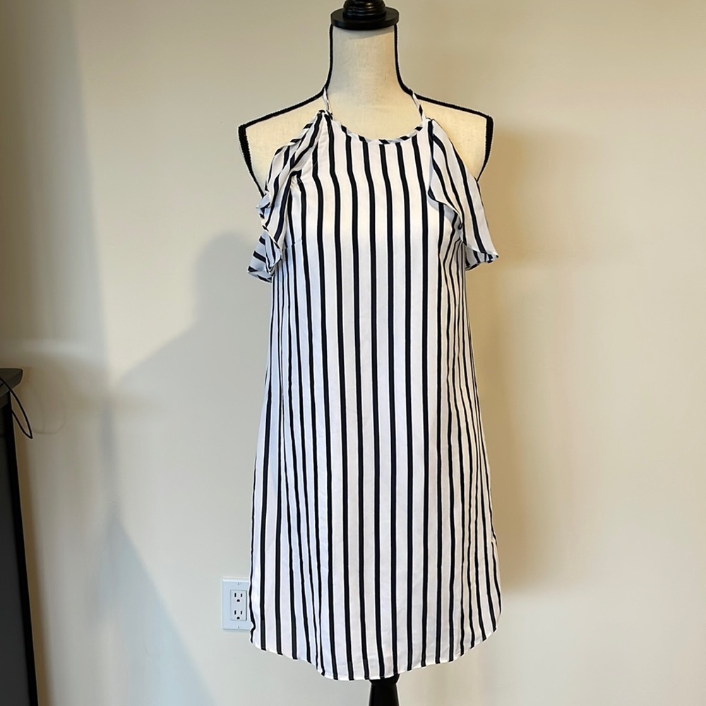 J Crew Striped Halter Dress